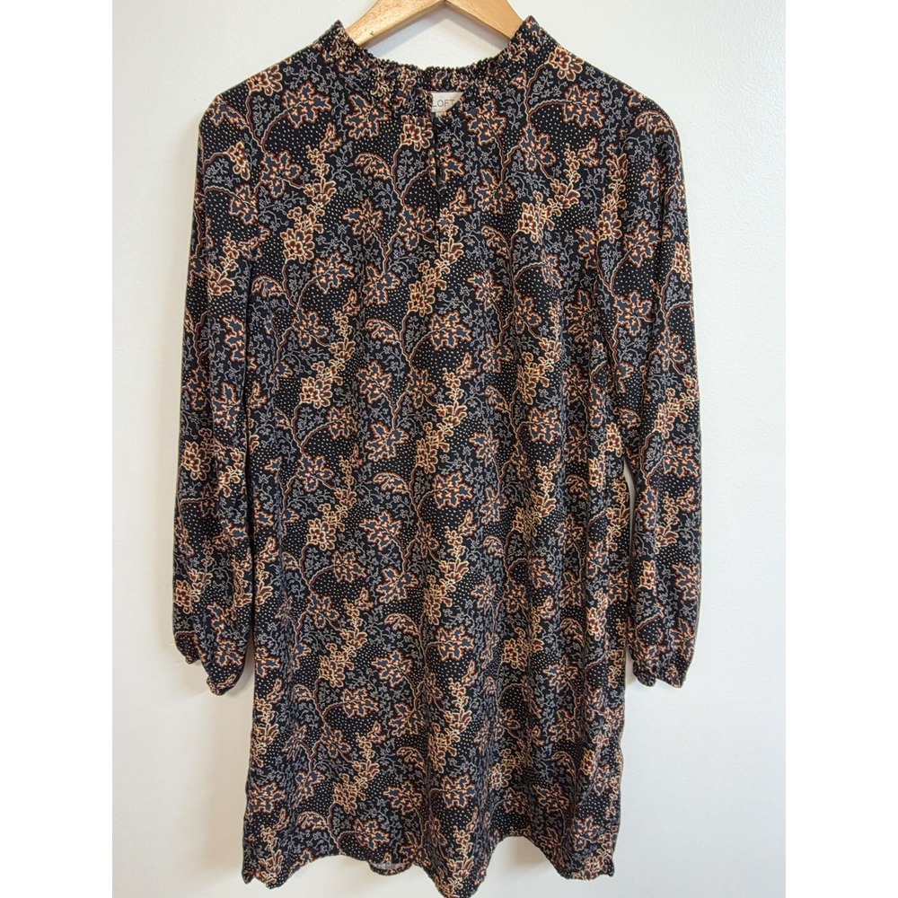Loft Shift Dress Floral Boho Small Petite